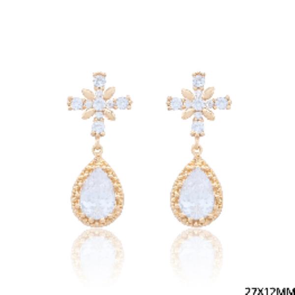 Teardrop CZ Earring