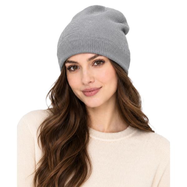 Ribbed Slouchy Beanie Hat