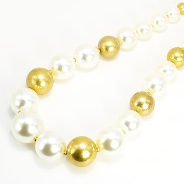 Pearl Bead Statement Necklace