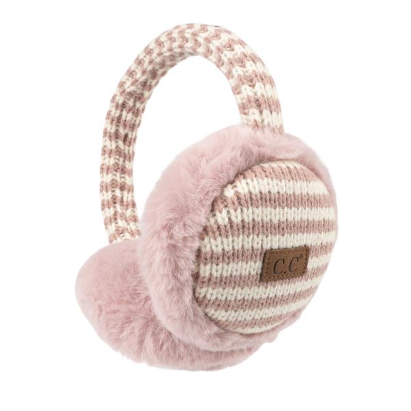 CC Stripe Faux Earmuff