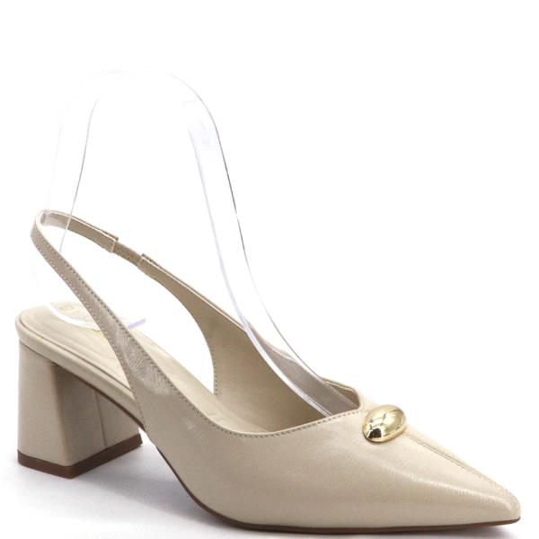 Metal Bead Slingback Chunky Heel (12 Pairs)