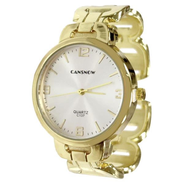 ROUND FACE CUFF WATCH