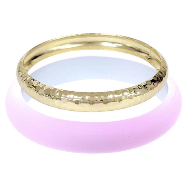 Round Formica and Metal Bangle