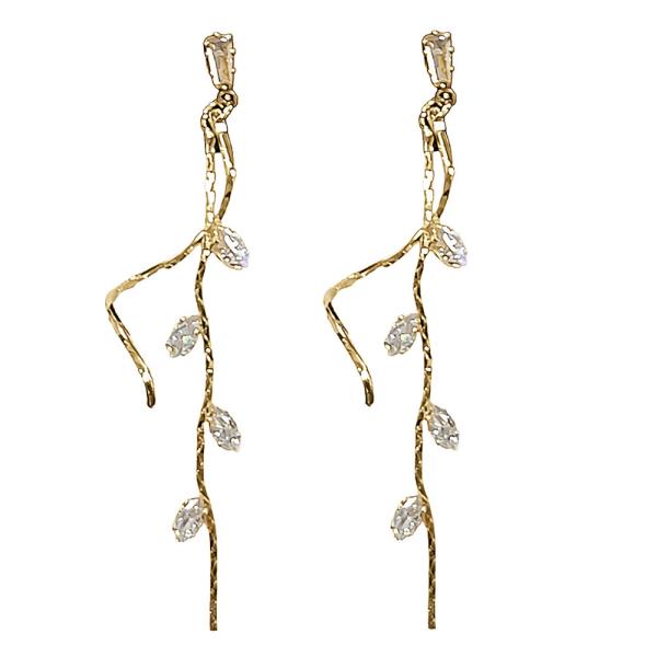 CZ Marquise Twisting Earring
