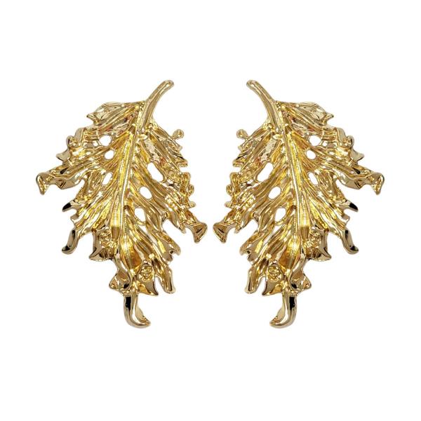 Leaf Statement Post Earring
