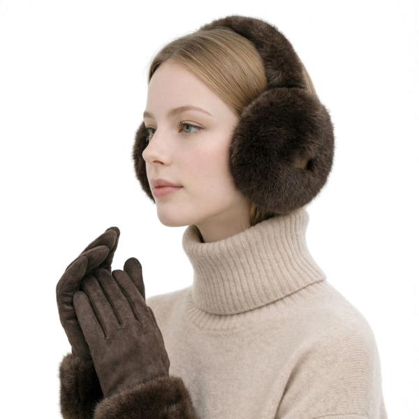 CC Foldable Faux Fur Earmuff
