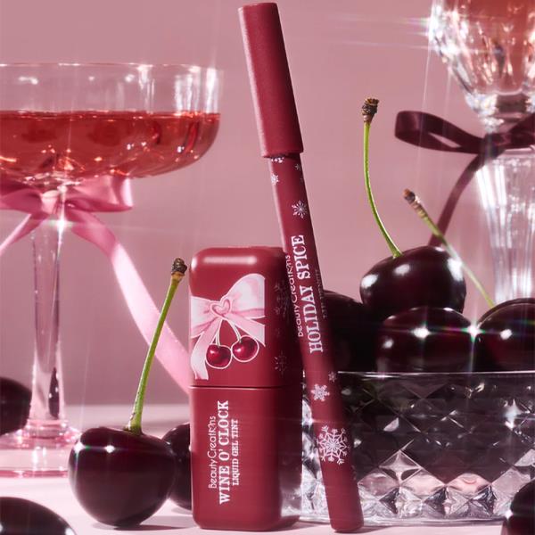 BEAUTY CREATIONS XMAS 2026 MIDNIGHT KISS LIQUID GEL TINT AND WOODEN LIP PENCIL DUO