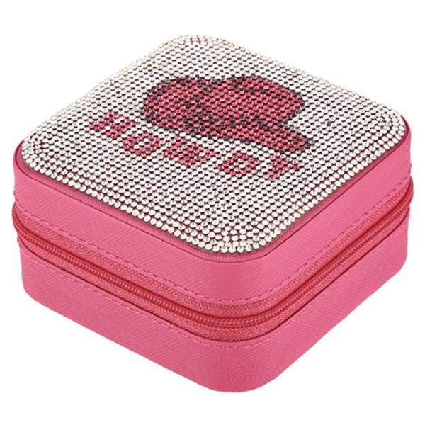 Rhinestone Heart Jewelry Box