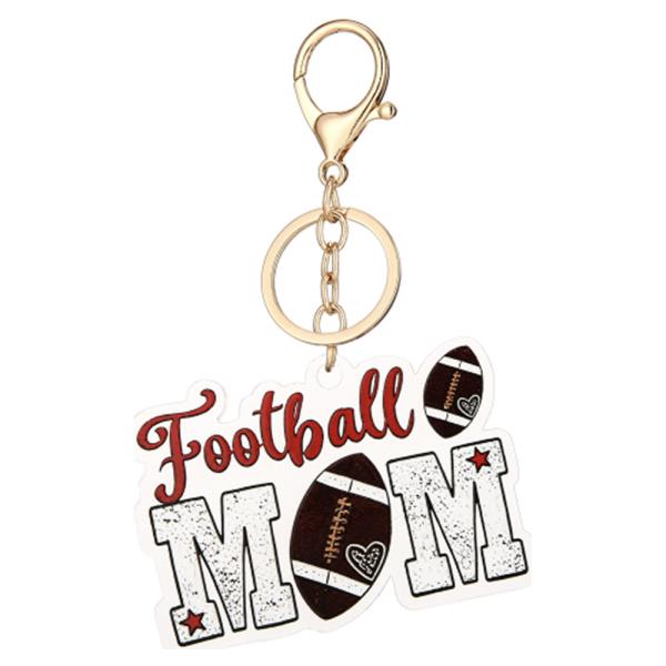 Football Mom Key Chain