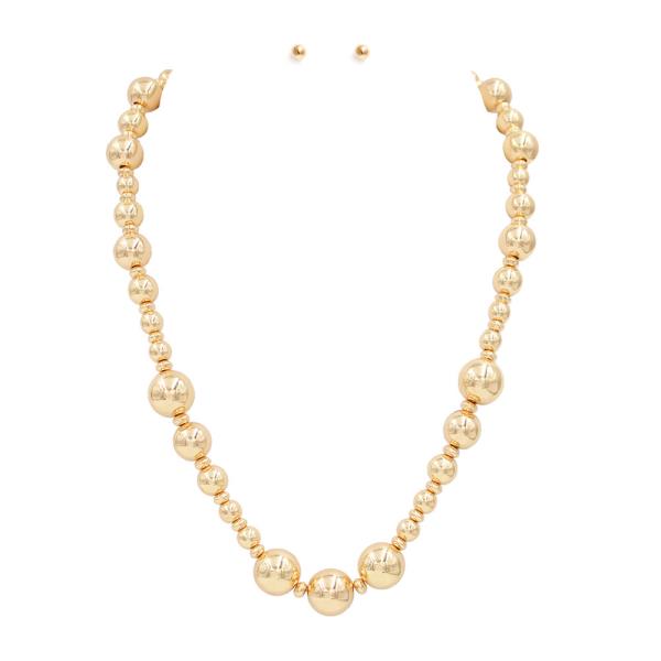 Beaded Necklace Earring Set