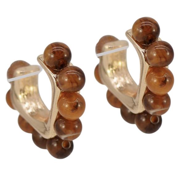 Beaded Hoop Earring