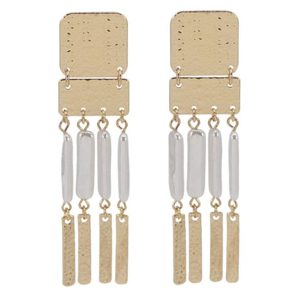 Pearl Bar Drop Earring