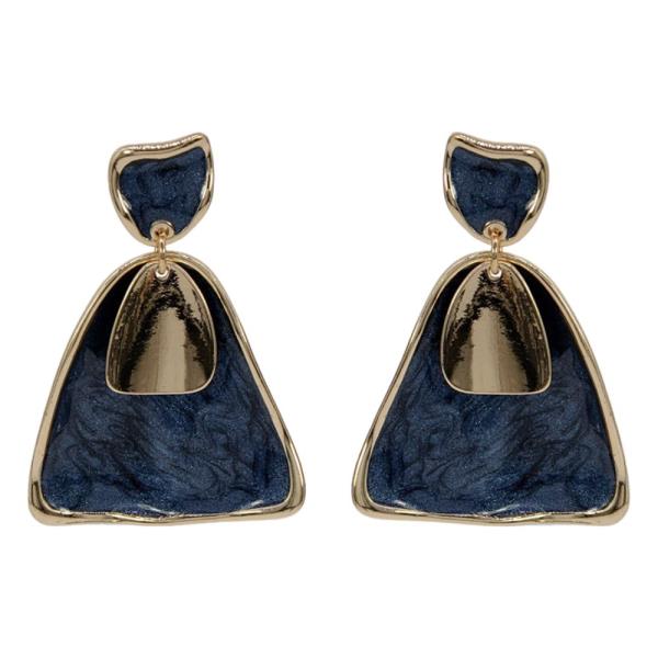 Geometric Triangle Drop Earrings