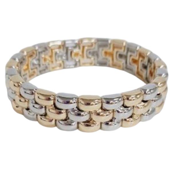 Two Tone Stretch Bracelet