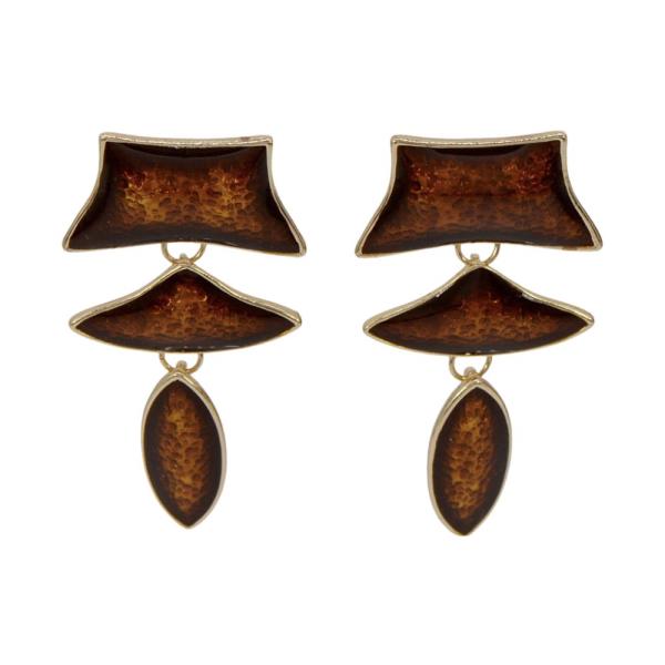 Triple Resin Drop Dangle Earring