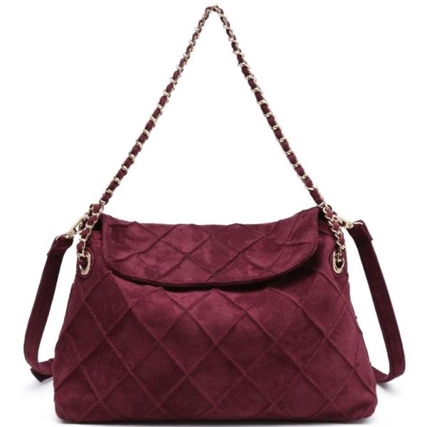 Quilted Crew Shoulder Hobo Bag