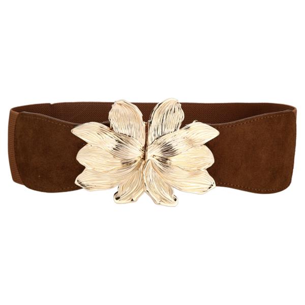 Flower Buckle Stretch Belt