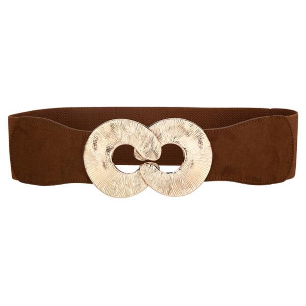 Interlocking Circle Buckle Stretch Belt