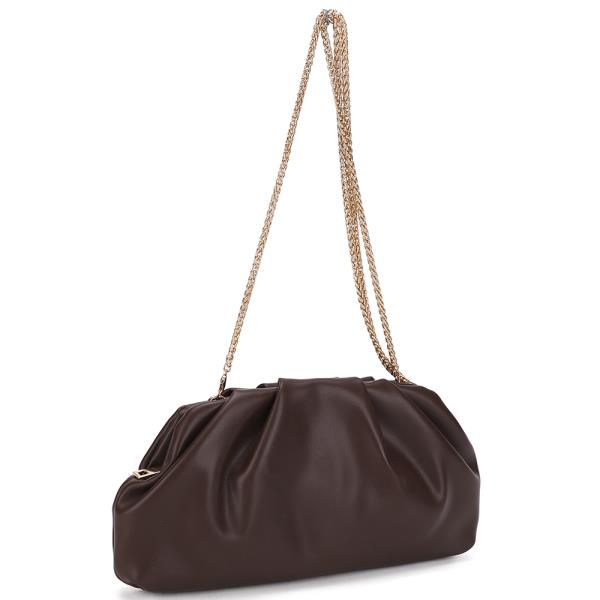 Pleated Clutch Shoulder Bag