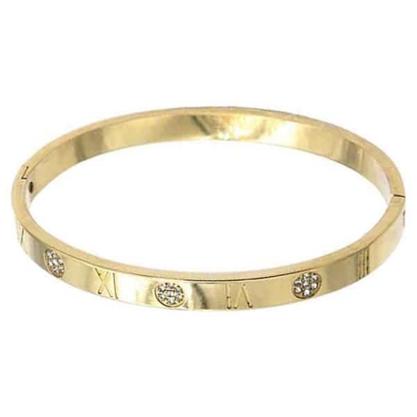 Stainless Steel Hinged Bangle Bracelet