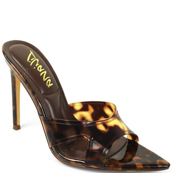 Pointed Toe Vinyl Mule (12 Pairs)