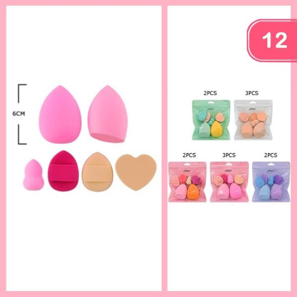 Makeup Sponge Blender Set (12 Units)