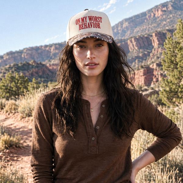 CC On My Worst Behavior Trucker Hat