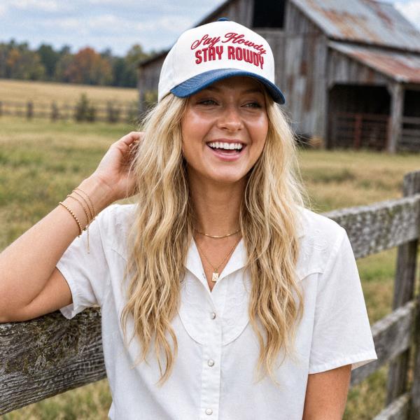 Say Howdy Stay Rowdy Trucker Hat