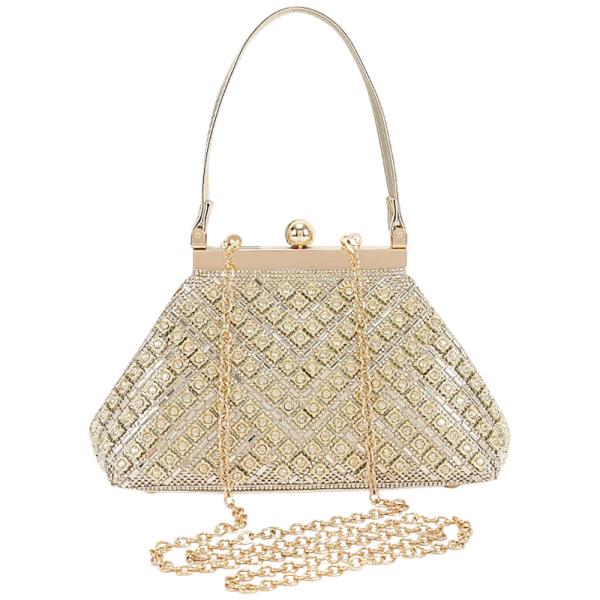 Rhinestone Embellished Clutch Bag