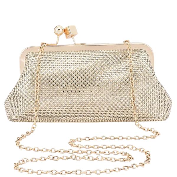 Kisslock Frame Evening Clutch Bag