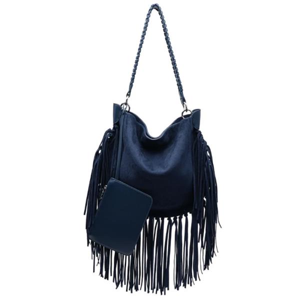 2in1 Modern Fringe Folklore Hobo Bag