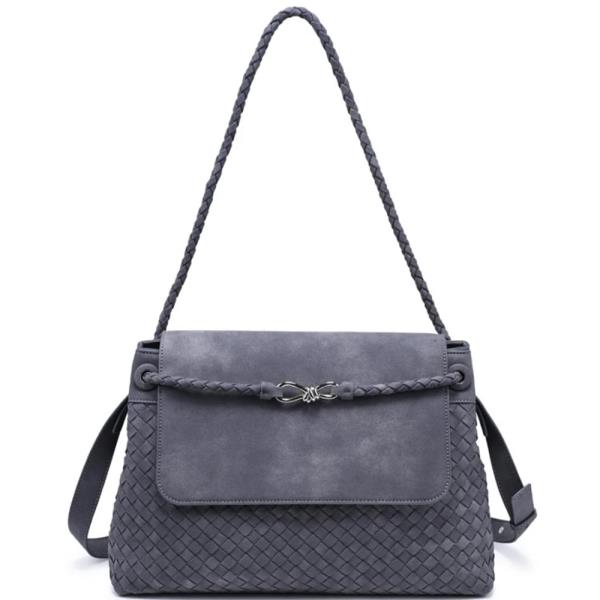 Woven Texture Serenee Satchel Bag