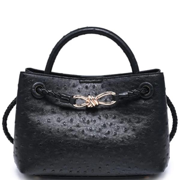Embossed Ryann Satchel Bag