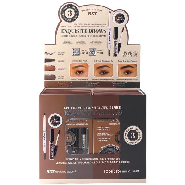 Romantic Beauty Exquisite Brow Kit (12 Units)