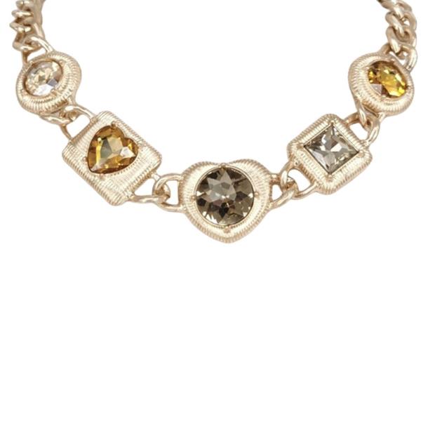 Rhinestone  Link Chain Necklace