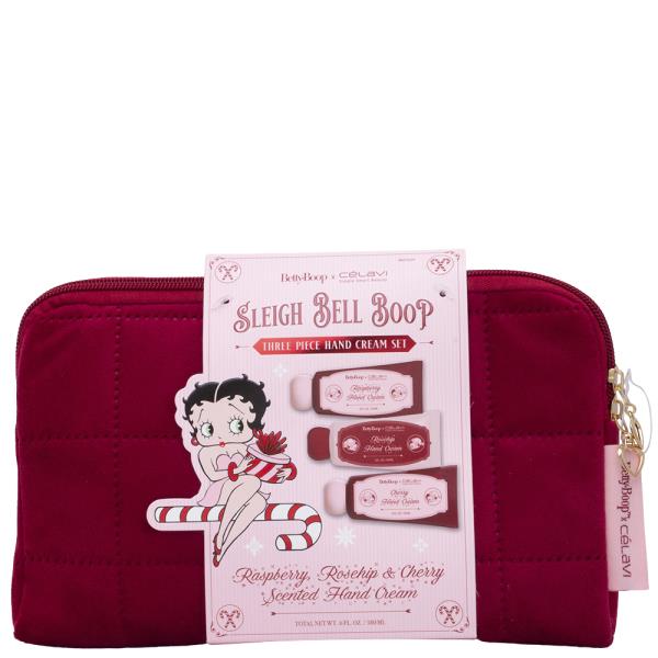 Celavi X Bettyboop Sleigh Bell Boop Hand Cream Set With Pouch