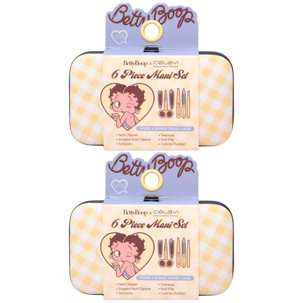 Celavi X BettyBoop 6 Piece Manicure Set With Travel Case (2 Units)