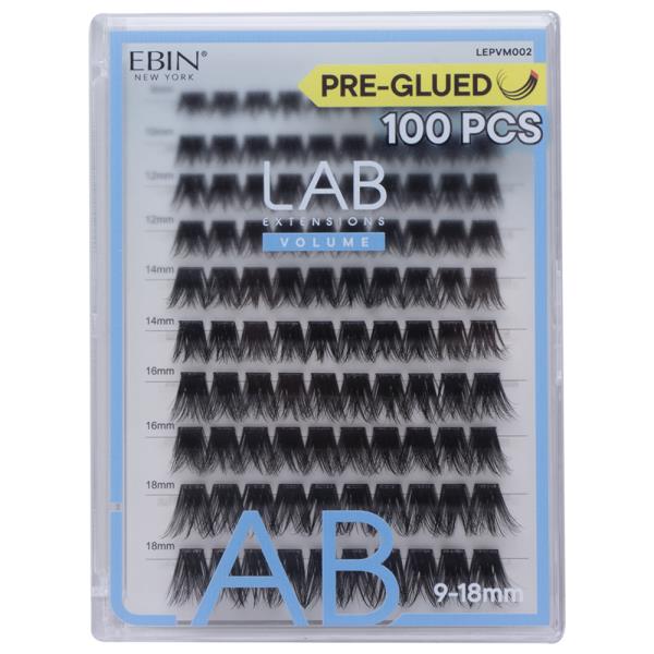 Ebin Lab Extensions Volume Pre Glued 100 Pieces Lashes